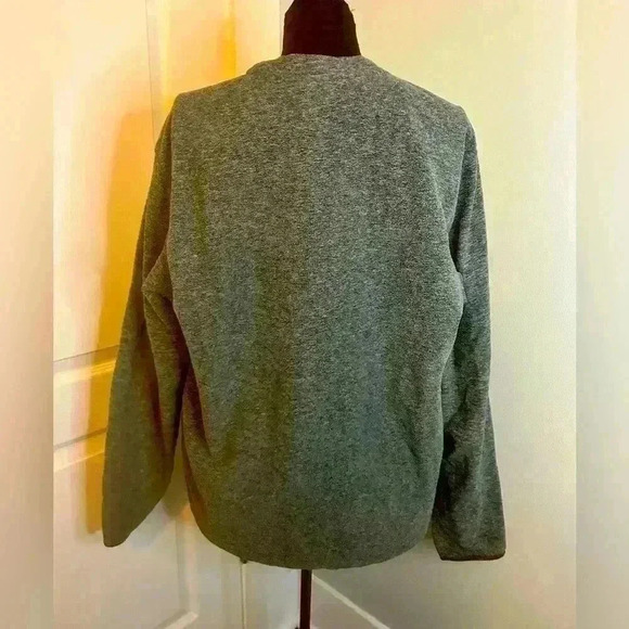 Eddie Bauer Men’s M Grey Fleece Under Layer Lightweight Long Sleeve Pull Over - Picture 4 of 11